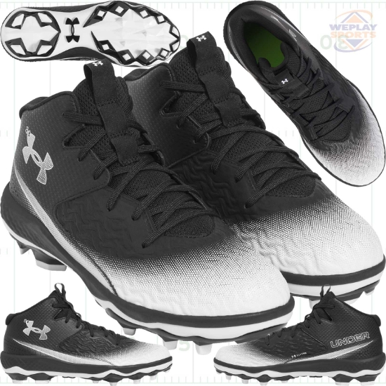Under Armour Spotlight Mid PVC Football Cleats - Collage