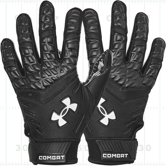 Under Armour Combat Football Linemen Gloves - Flexible ArmourMesh Fabric