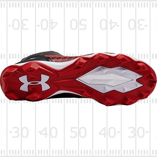 Under Armour Hammer Mid RM Football Cleats - Rubber Molded Cleats