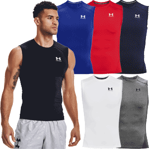 Under Armour Mens HeatGear Sleeveless Compression Tank Top