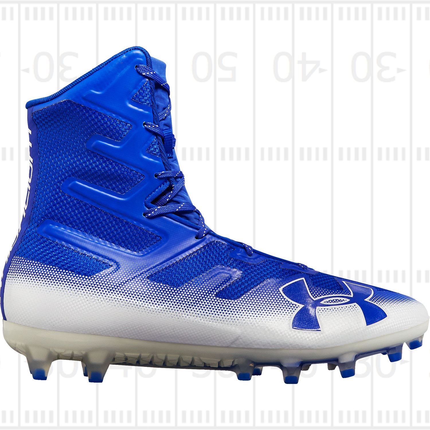 Details about   Under Armour Mens Highlight MC Blue/White  Football Cleats  3000177-601 