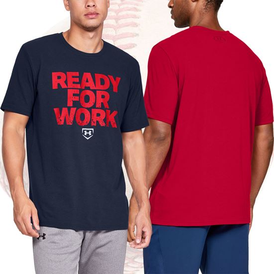 Under Armour Ready For Work Baseball T-Shirts - Available in 3 Colors