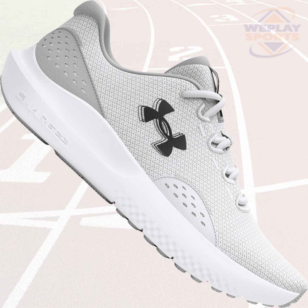 Under Armour Surge 4 White Running Shoes