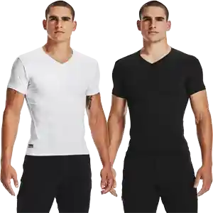 Under Armour Mens Tactical HeatGear Compression V-Neck T-Shirt