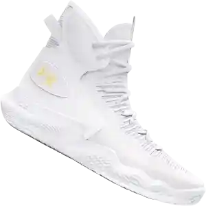 Under Armour Flow Highlight Womens Volleyball Shoes - White Metallic Gold