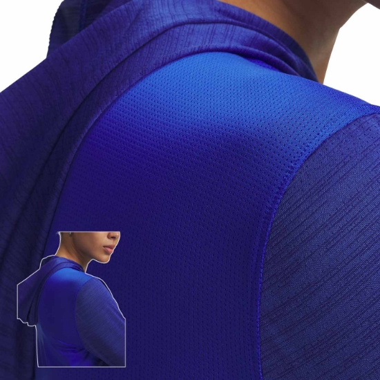 Under Armour Tech Vent Team Womens Long Sleeve T-Shirt Hoody - Solid Color Micro Mesh Back